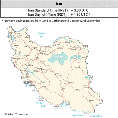 Iran Time Zone Country